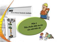 Tiêu chuẩn ANSI cho bồn rửa mắt khẩn cấp: