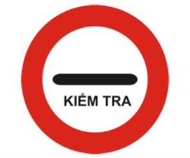 Biển báo Kiểm tra (biển báo 129)