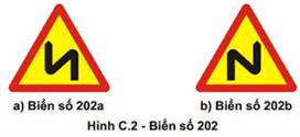 Biển báo nhiều chỗ ngoạt nguy hiểm liên tiếp vòng bên trái, phải (biển báo 202)