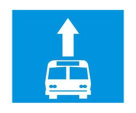 Biển báo Làn đường dành cho ô tô khách (biển báo 412a)