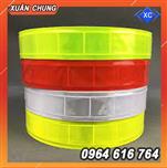 Dây nhựa phản quang bản 2.5cm màu đỏ cam