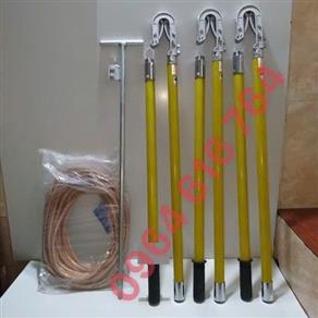 Bộ tiếp địa di động 3 pha 110KV Dây 35mm2