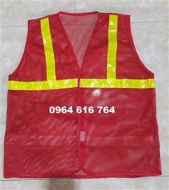 Áo phản quang lưới màu đỏ