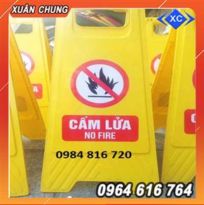 Biển cảnh báo chữ A Cấm lửa