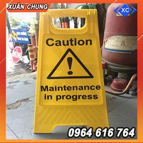 Biển cảnh báo, bảng cảnh báo, biển cáo thị chữ A màu vàng