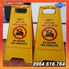 Biển cảnh báo chữ A khu vực cấm xe nâng