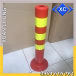Cọc tiêu phân làn giao thông nhựa PE màu xanh đỏ 75cm