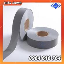 Dây vải phản quang màu ghi 2.5cm