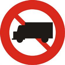Biển báo Cấm ô tô tải (biển báo 106a)