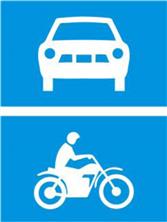 Biển báo Đường dành cho ô tô, xe máy (biển báo 403b)