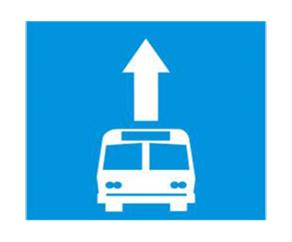 Biển báo Làn đường dành cho ô tô khách (biển báo 412a)