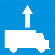 Biển báo Làn đường dành cho ô tô tải (biển báo 412c)