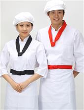 Đồng phục bếp nam nữ trắng tay lỡ