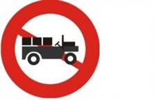 Biển báo cấm xe công nông